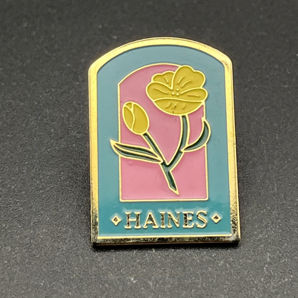Haines Alaska Yellow Flowers Lapel Hat Pin